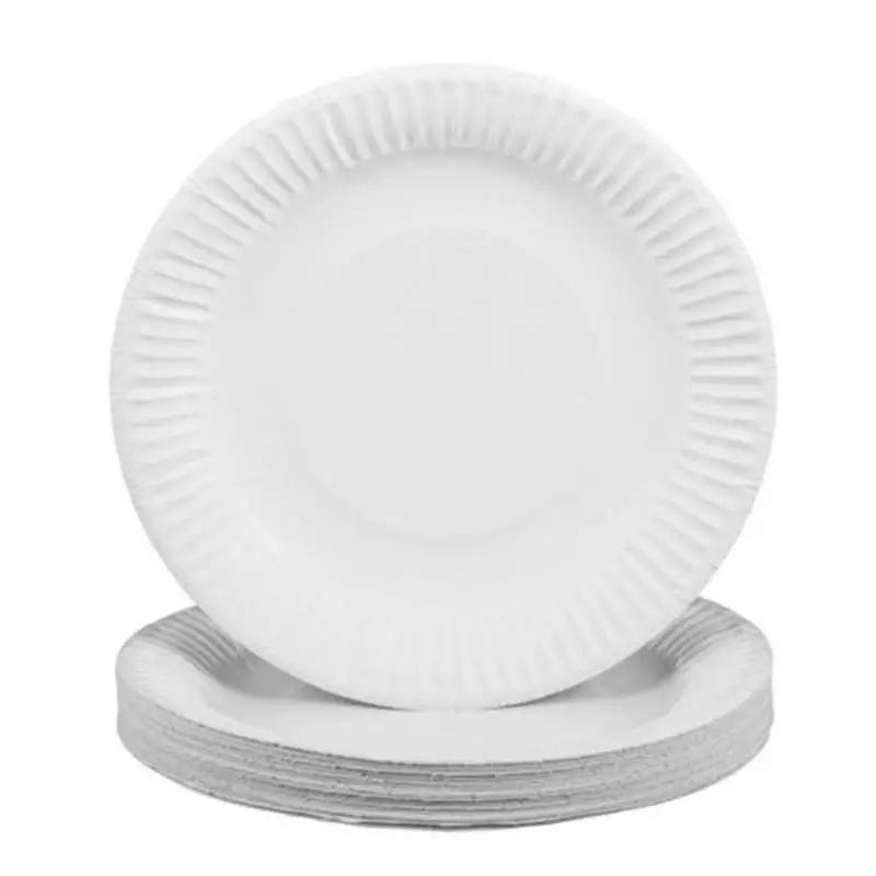 White Paper Plate - 7 inch - 1000 Qty