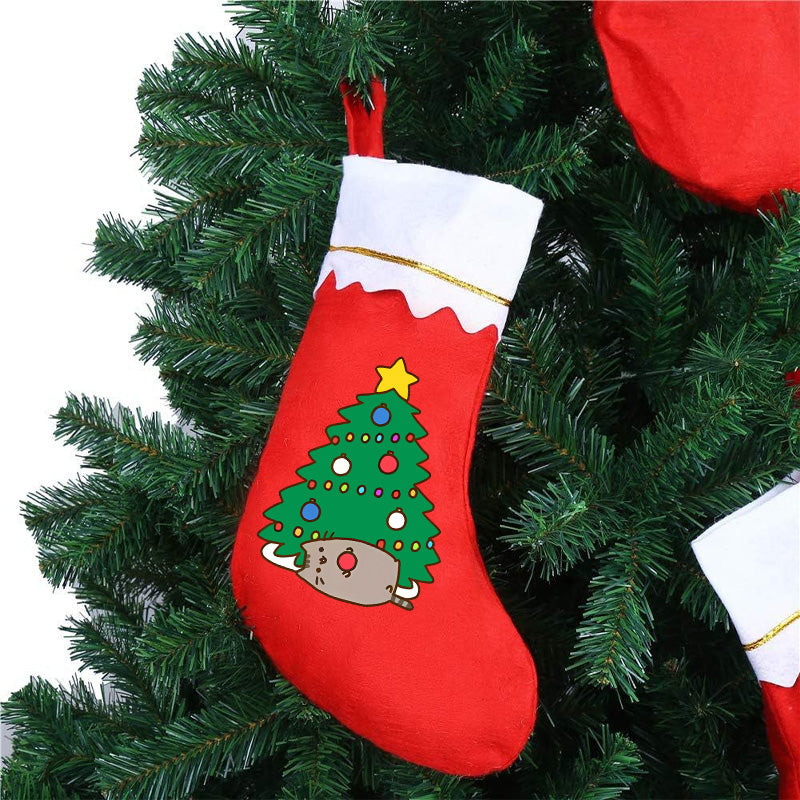 Red Christmas Santa Candy Sock