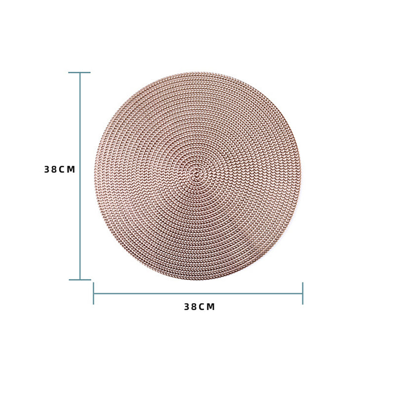 Gold Round PVC Placemat 38 cm