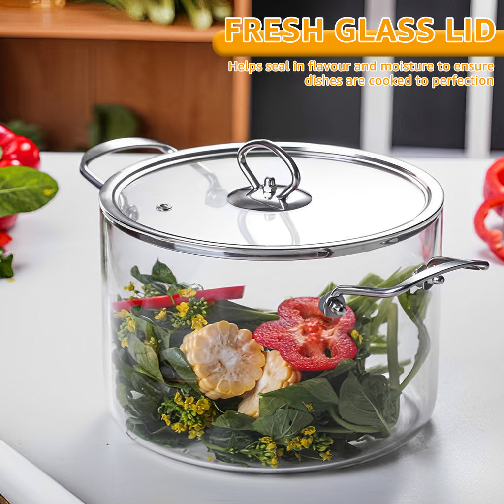 Heat Resistance Glass Cooking Pot 3.5L