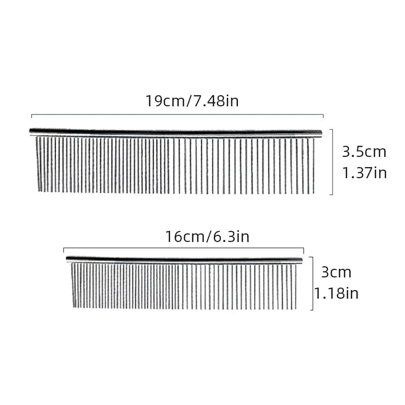 Pet Comb Stainless Steel 19 cm