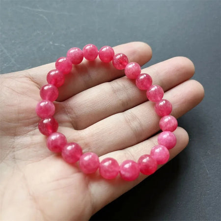 Natural Rhodochrosite Beads Bracelet 