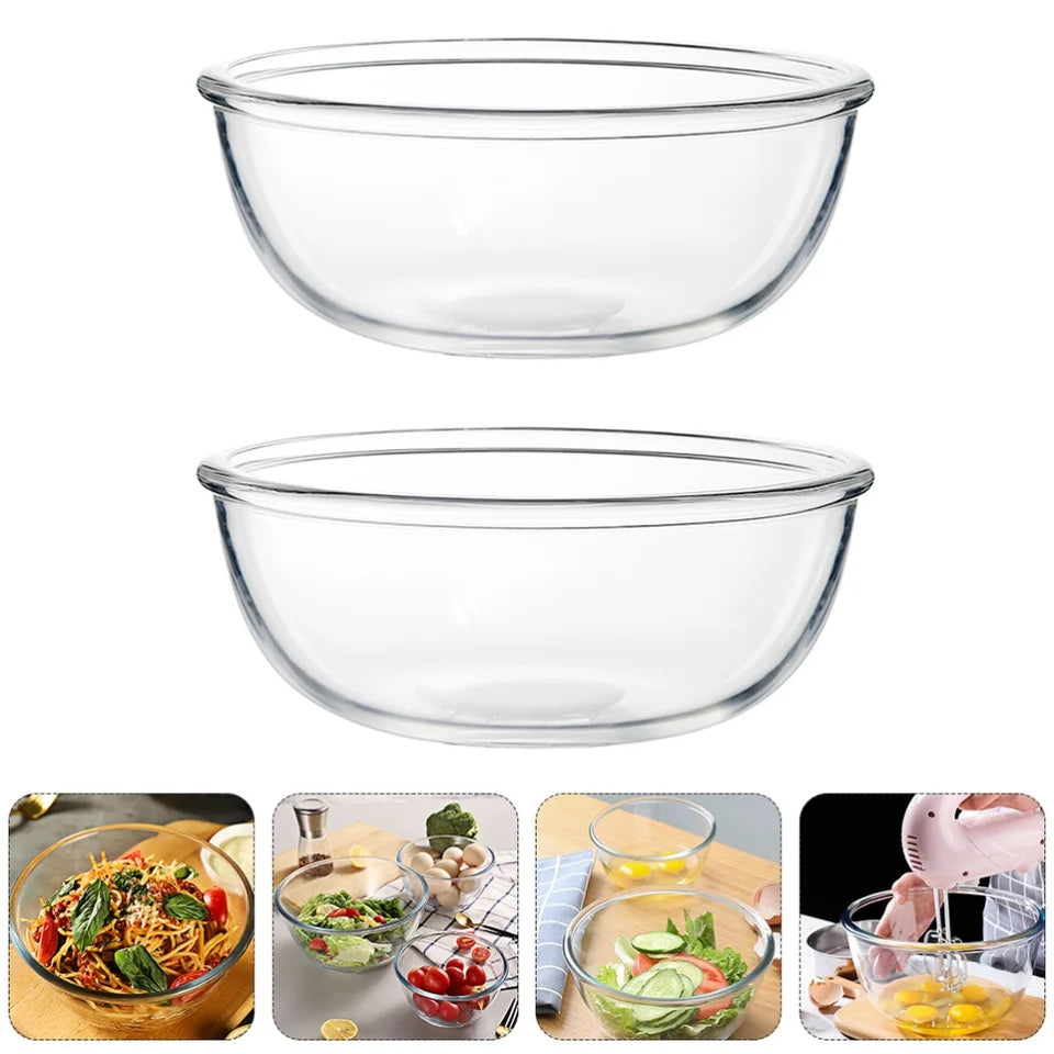 Tempered Borosilicate Glass Mixing Bowl - 2L