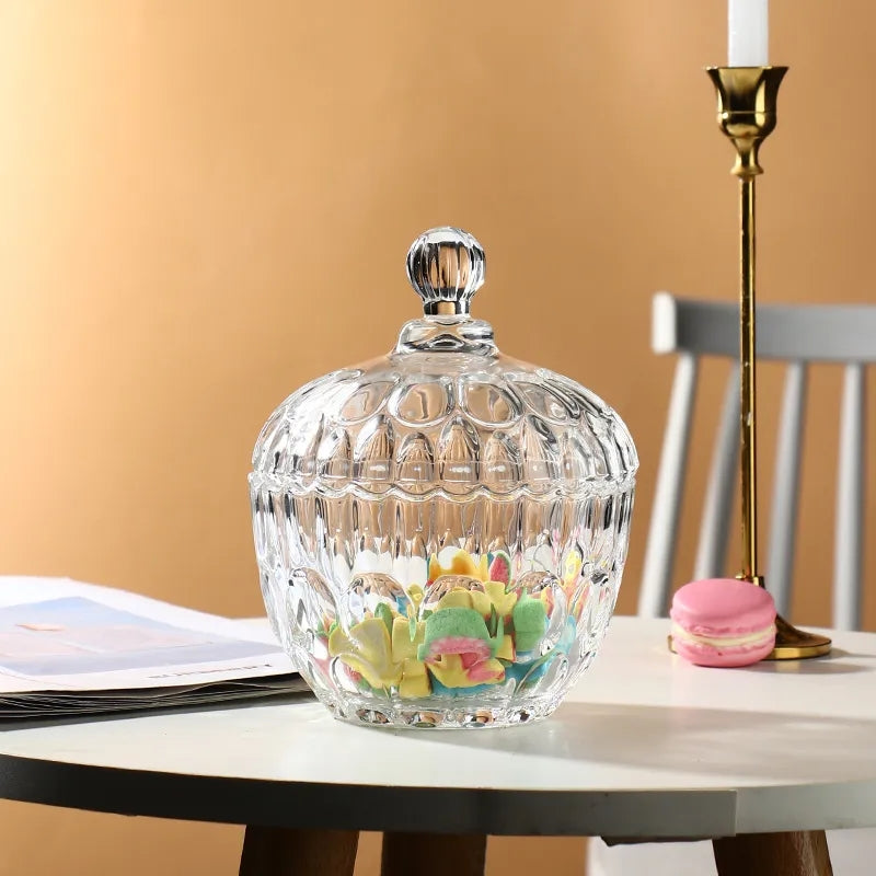 Crystal Glass Candy Jar 7