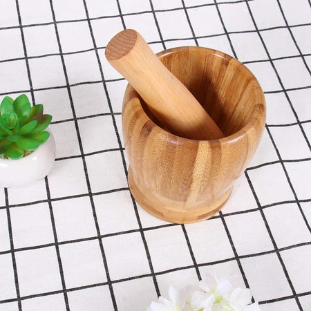 Wooden Pestle & Mortar