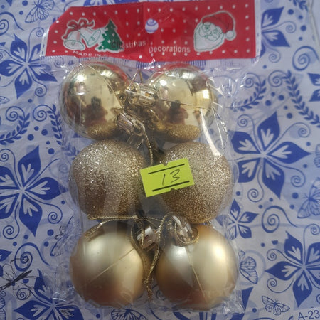 6PCS Pedant Tree Balls 3 cm