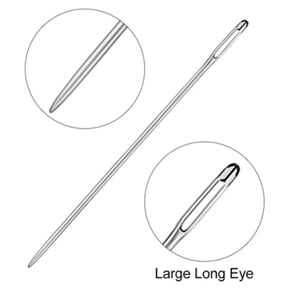 3 PCS Large Eye Embroidery Sewing Needle 6 cm