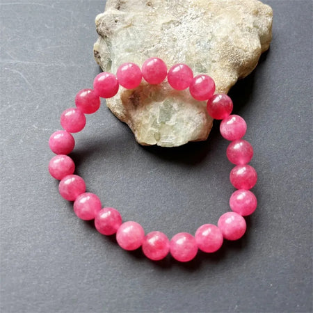 Natural Rhodochrosite Beads Bracelet 