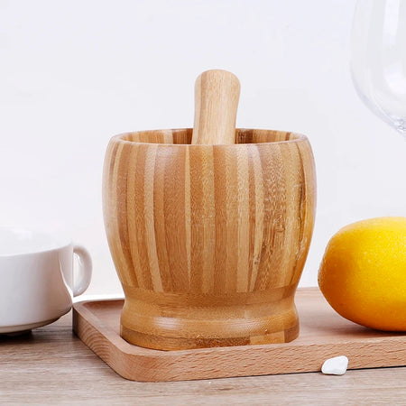 Wooden Pestle & Mortar