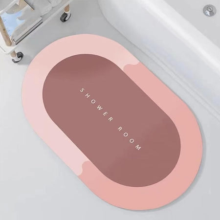 Absorbent Shower Mat Pink