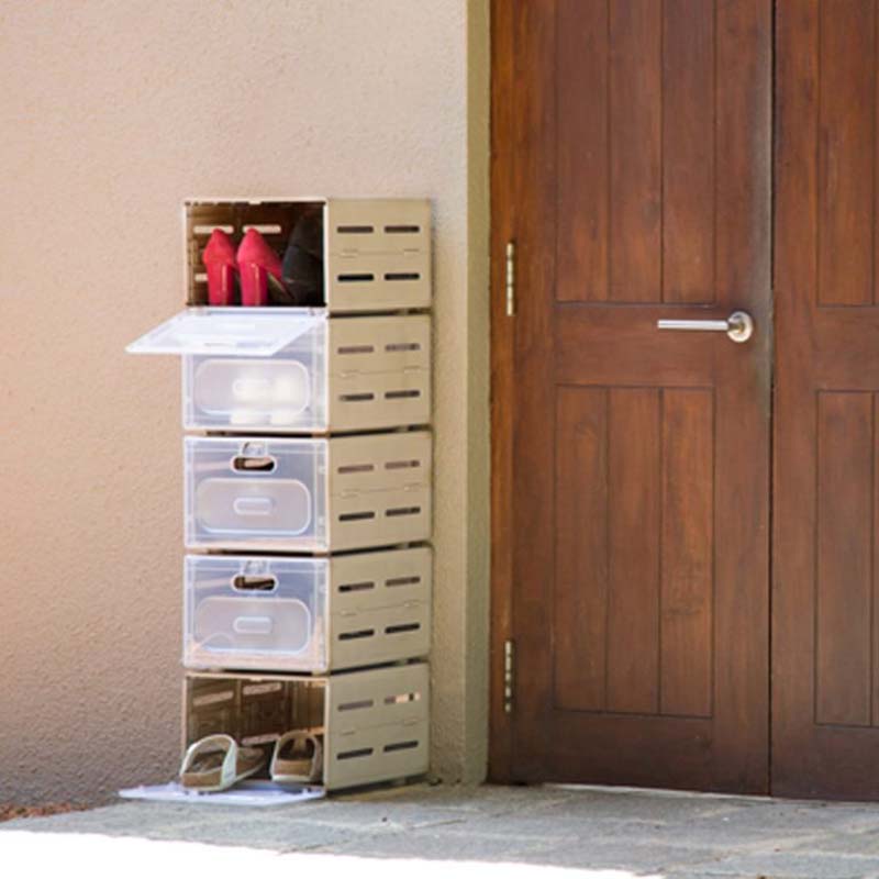 compartment shoe rack