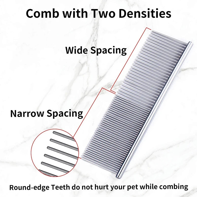 Pet Comb Stainless Steel 19 cm