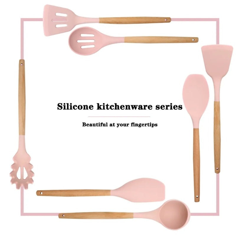 silicone utensil set