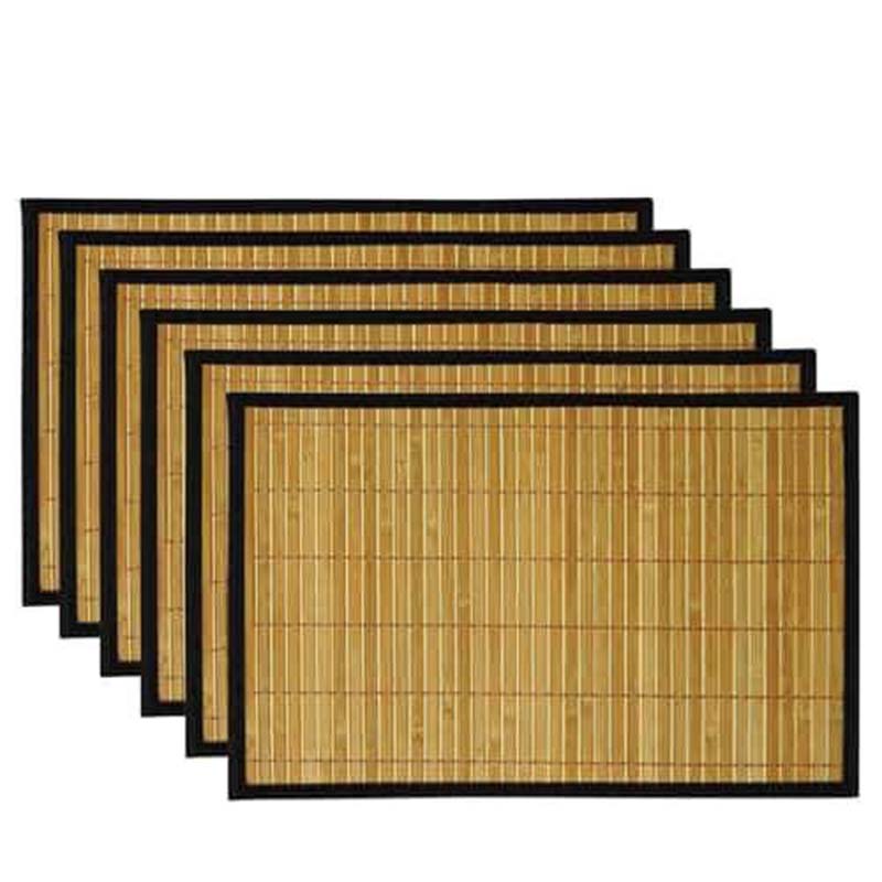 Bamboo Table Mat 6 PC Medium