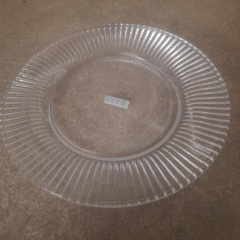 Glass Serving Tray Round 