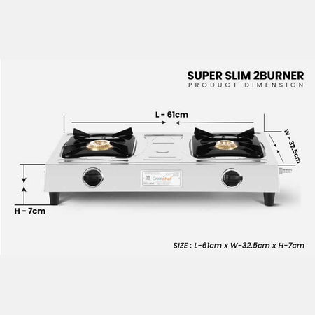 Green Chef Gas Stove 2 Burner