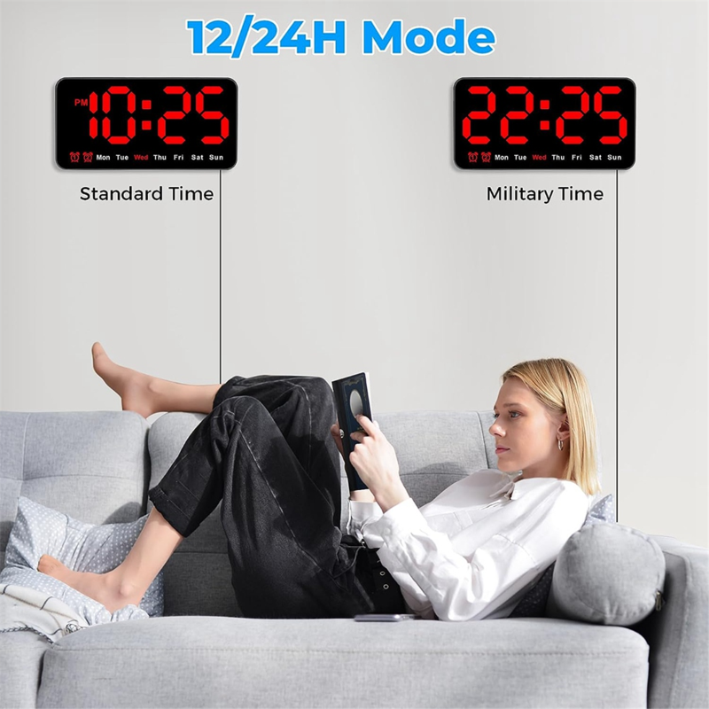 LED Digital Clock Large Display