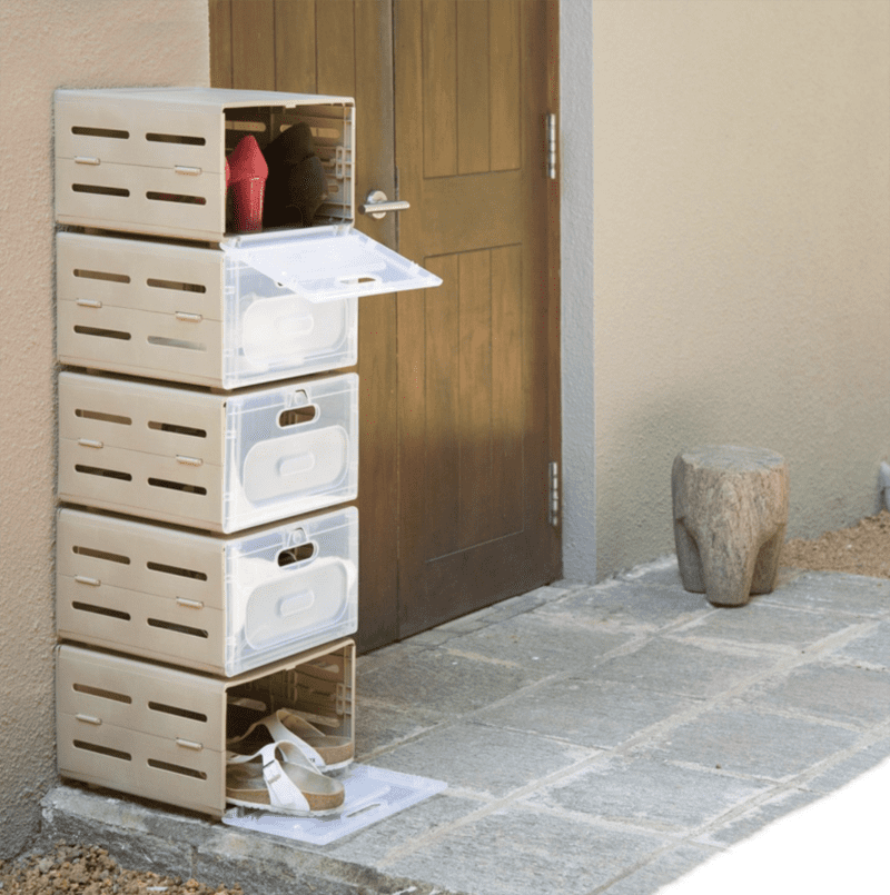 compartment shoe rack