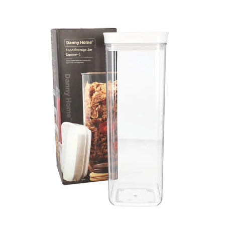 Square Food Storage Plastic Jar