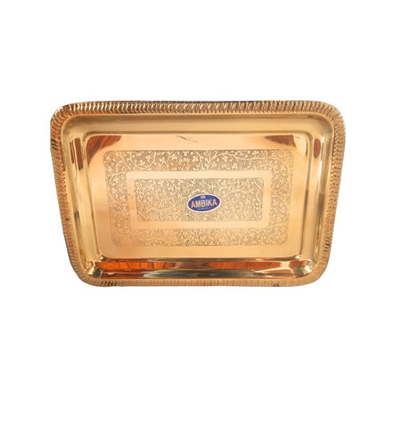 Brass Rectangular Serving Tray