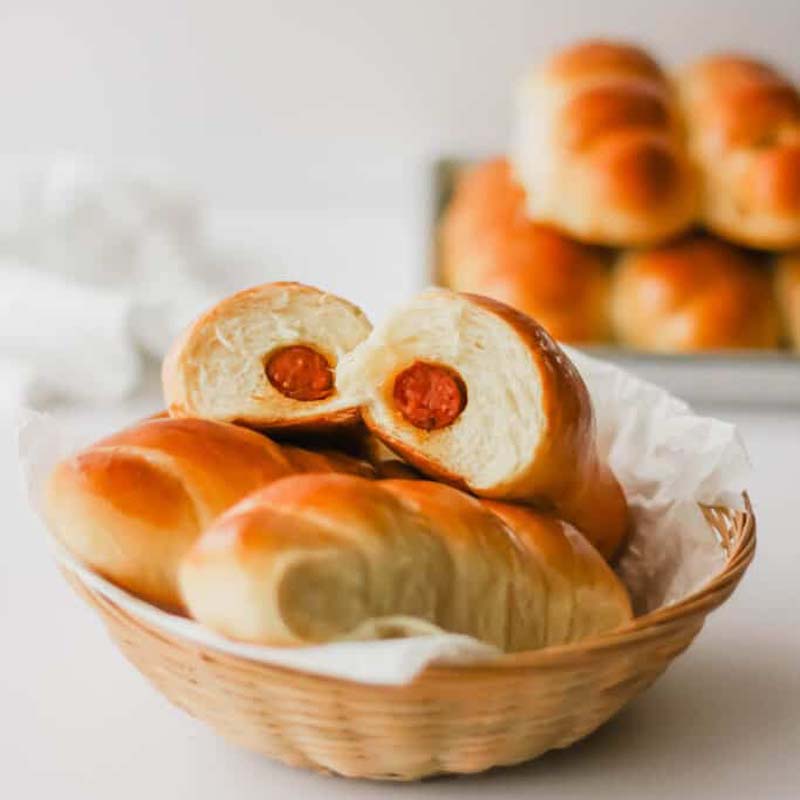 Rattan Bread Bun Serving Basket 8