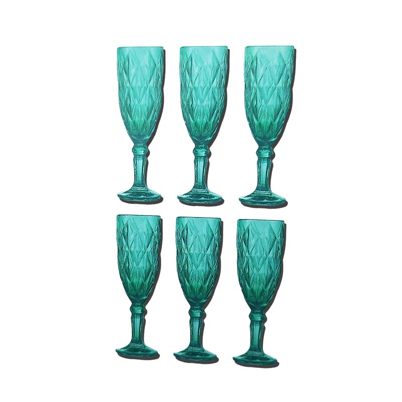 green wine glass