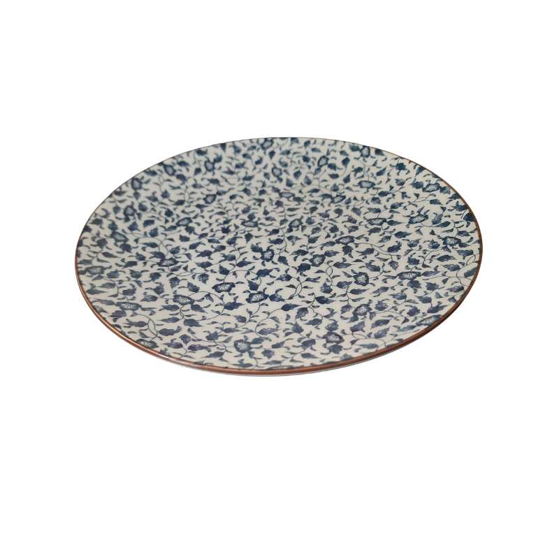 Floral Leaf Ceramic Plate