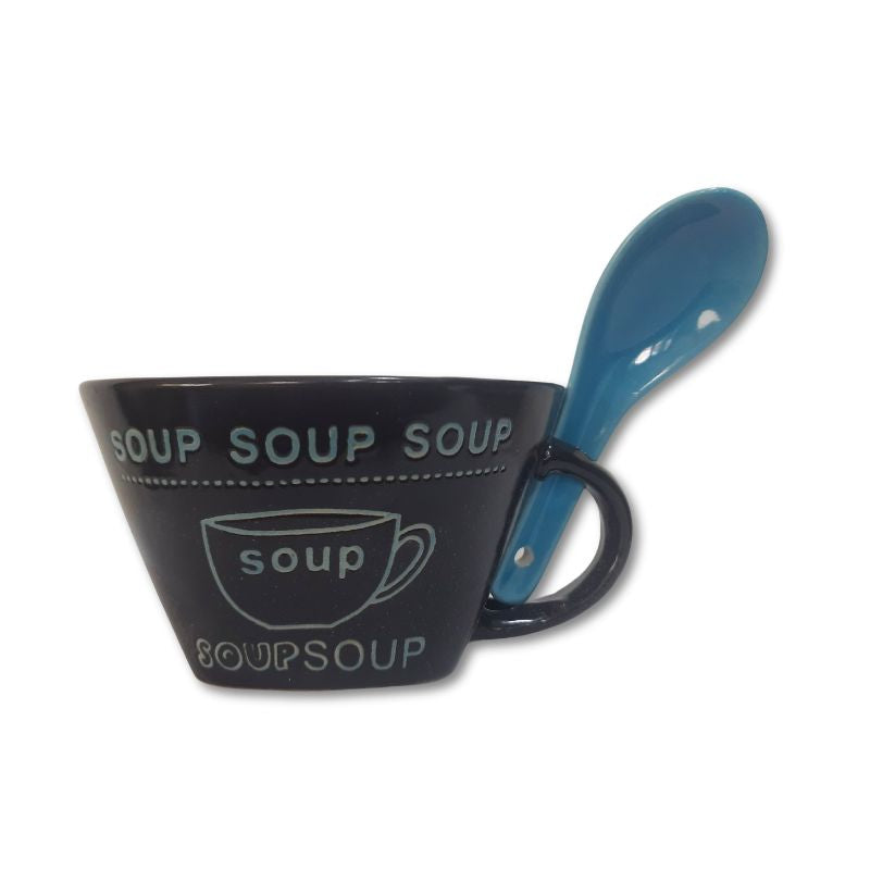 Soup Cup Porcelain with Spoon