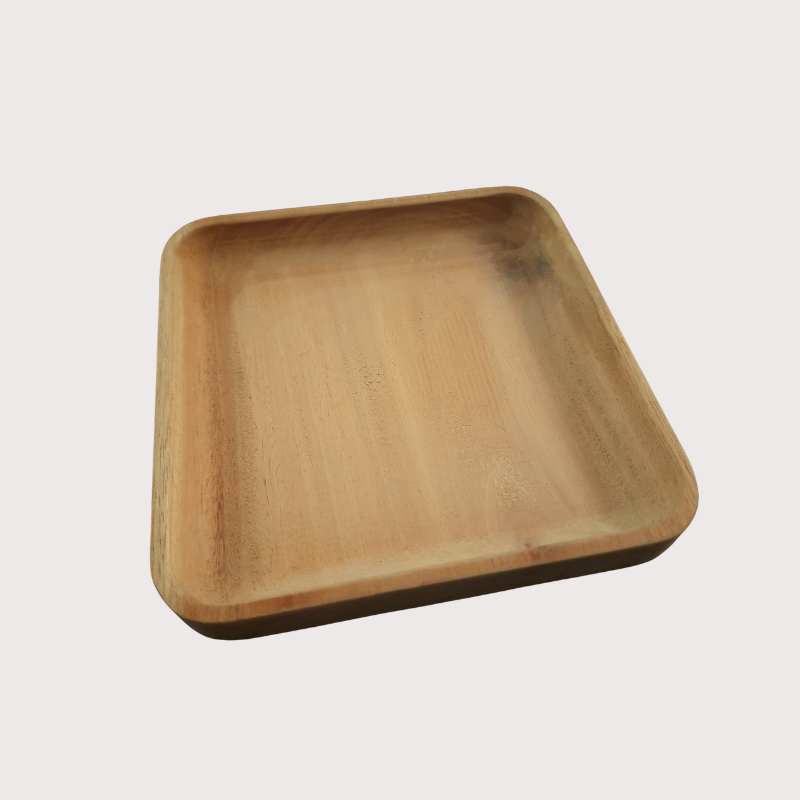 Multipurpose Square Wooden Tray