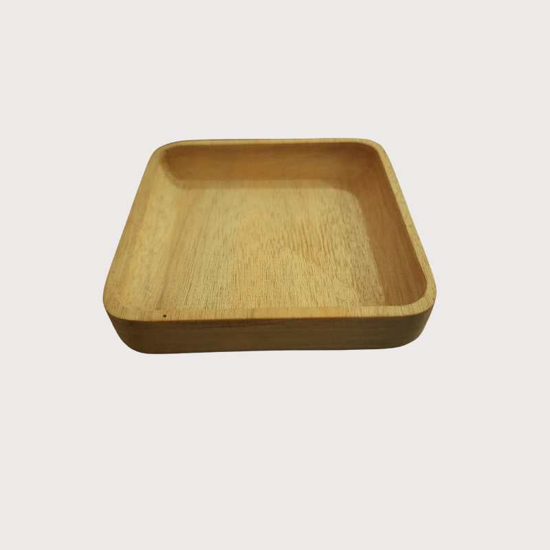 Multipurpose Square Wooden Tray