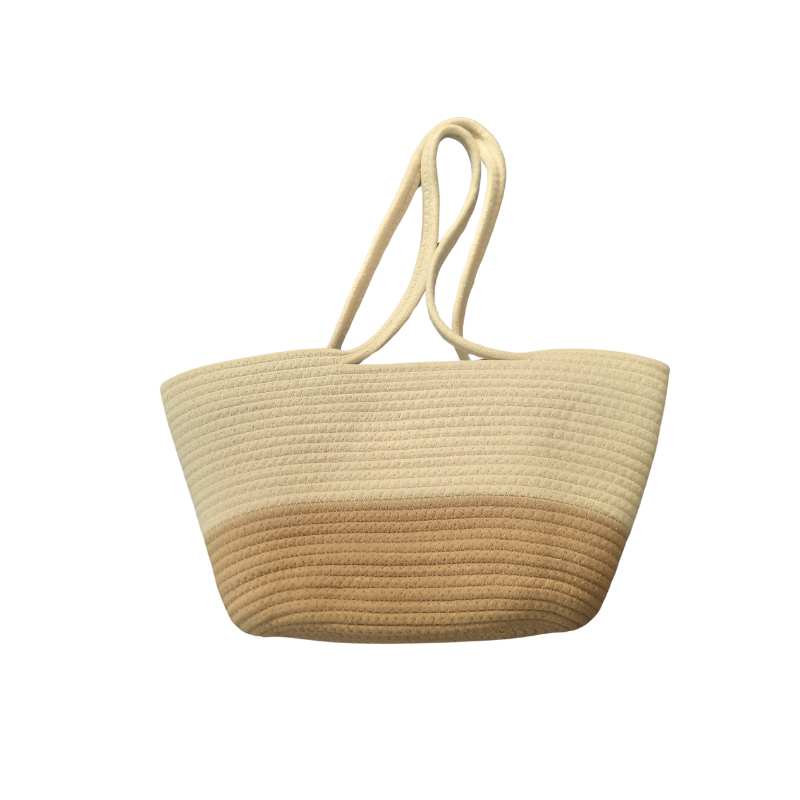 Natural Jute Woven Toe Bag 