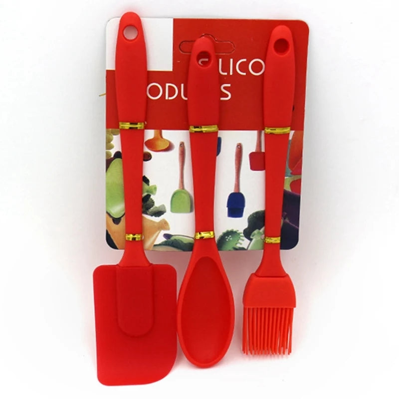 3 PCS Silicone Spatula Spoon Set