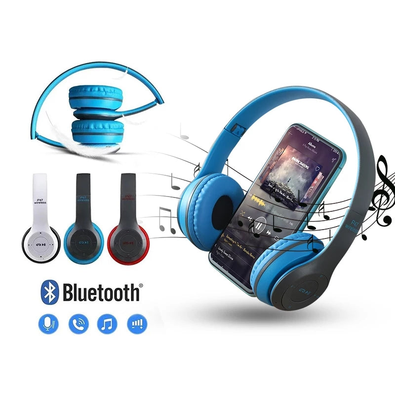 wireless foldable headphone headset