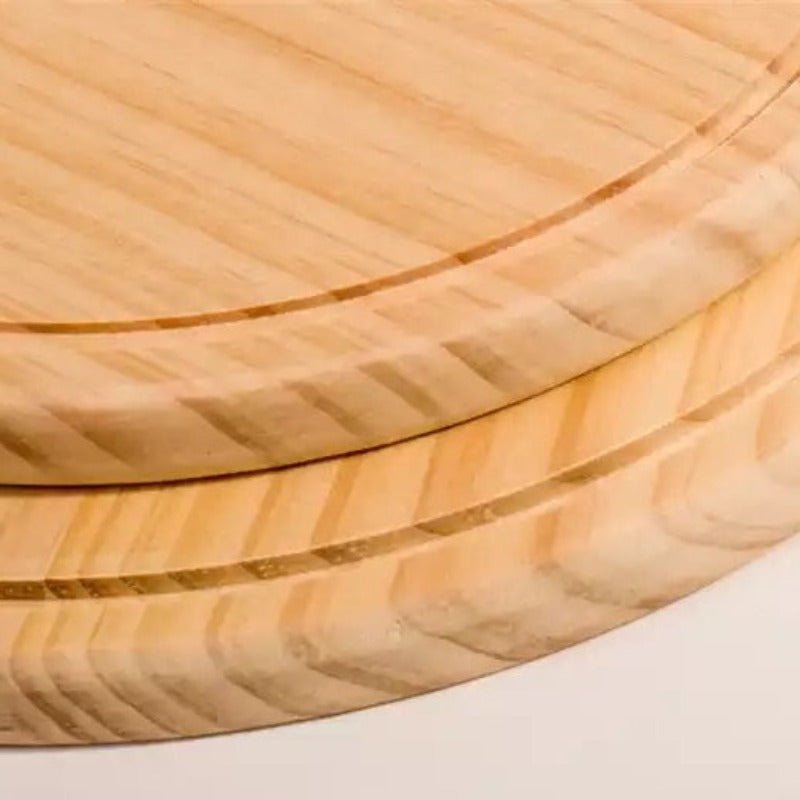 wooden round pizza board