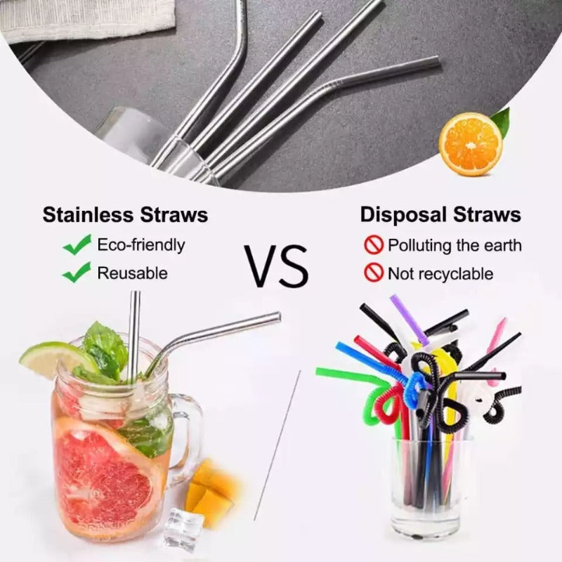 stainless steel metal straw 