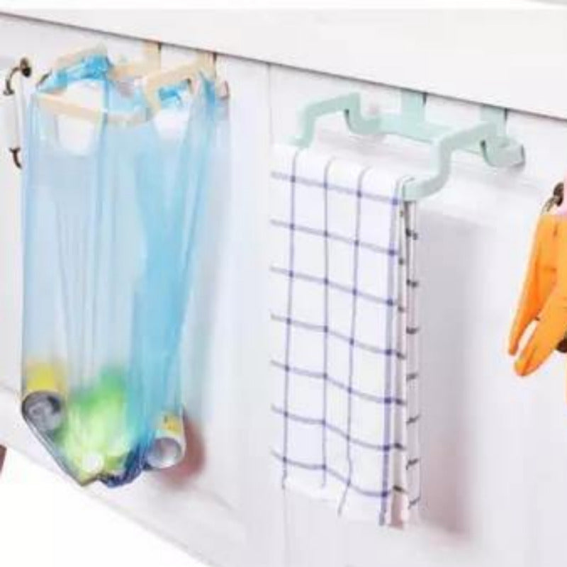 Kitchen Rack Trash Bag Pantry Hook Holder - Bamagate