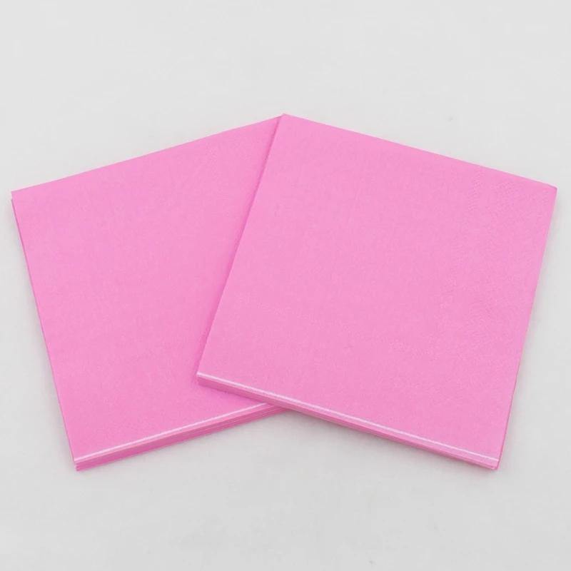 20 Pack Solid Colour Paper Party Napkin Serviette - Bamagate