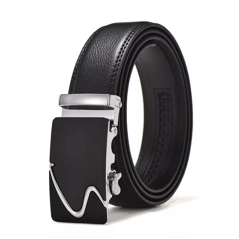 Men's Leather Belts Black Formal Wear - Bamagate