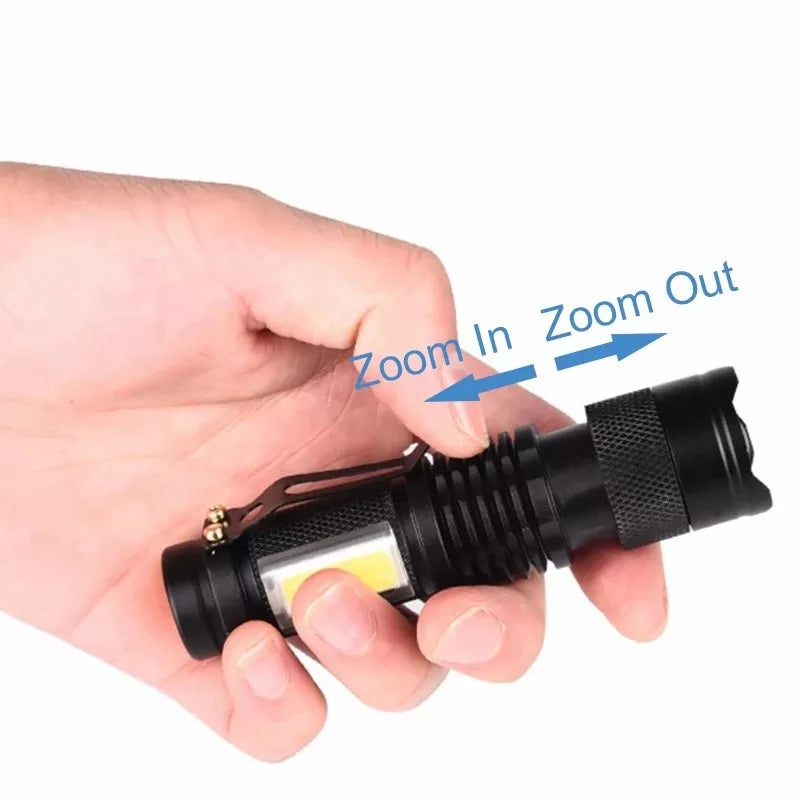 USB telescopic led penlight torch