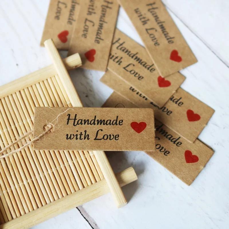 handmade craft paper tag
