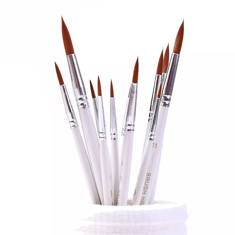 12 PC Fine Pointed Artists Paint Brush