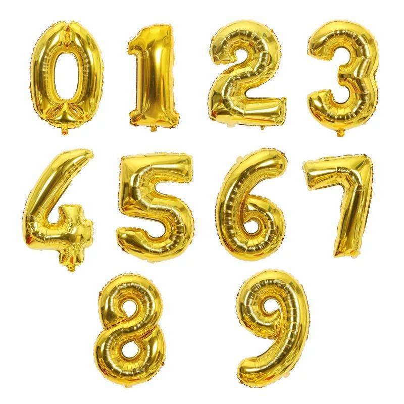 Craft and Party- 16inch Foil Number Balloons Happy Birthday Party