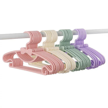 6 PCs Kids Baby Clothes Portable Plastic Coats Hanger - Bamagate