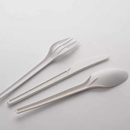 50 Pack White Disposable Plastic Fork for Parties, Lunch - Bamagate