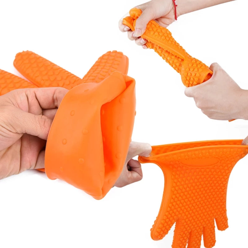 Heat Resistant Silicone Oven Mitts