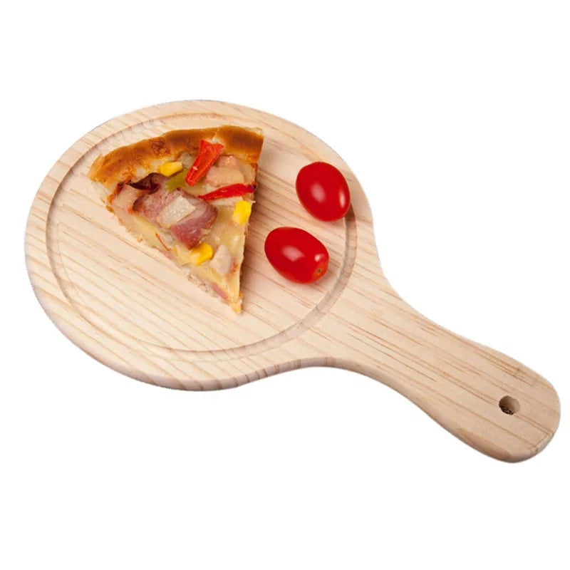 wooden pizza plate tray