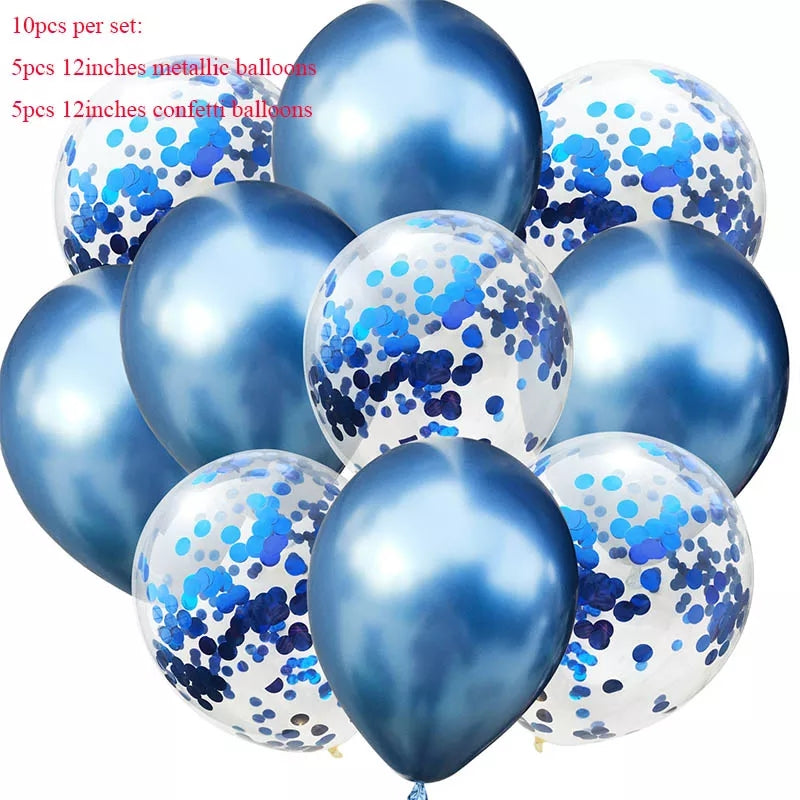 Glitter Balloons Set 8 PCs