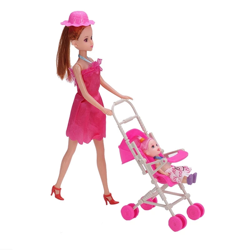 Fashion Kids Dolls Trolly Play Toy