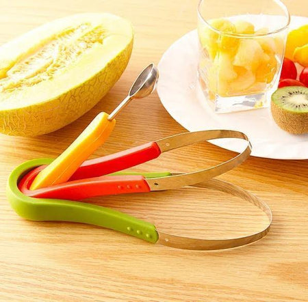 3 In 1 Stainless Steel Fruit Scoop Watermelon Slicer - Bamagate