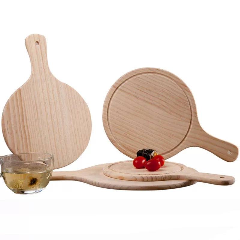 wooden pizza plate tray